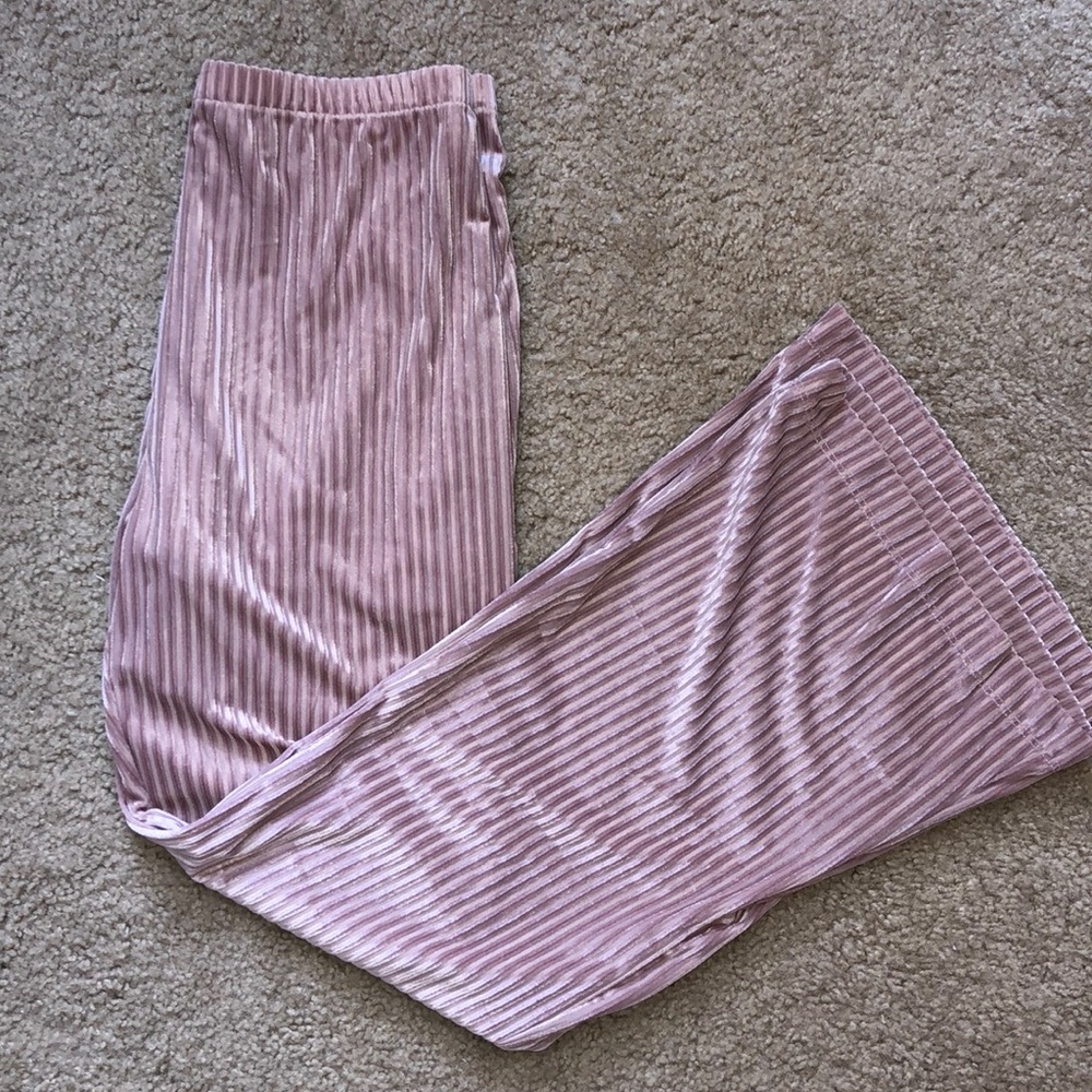Pink Forever 21 Flowy Pants